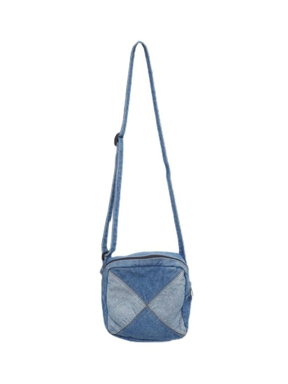 Small Denim Crossbody Shoulder Bag for Women & Girls - Adjustable Strap, Cell